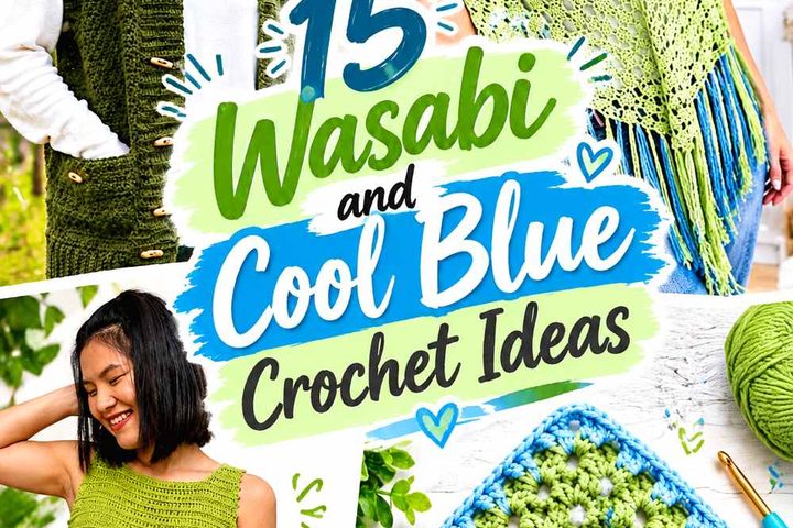 15 Wasabi and Cool Blue Crochet Ideas