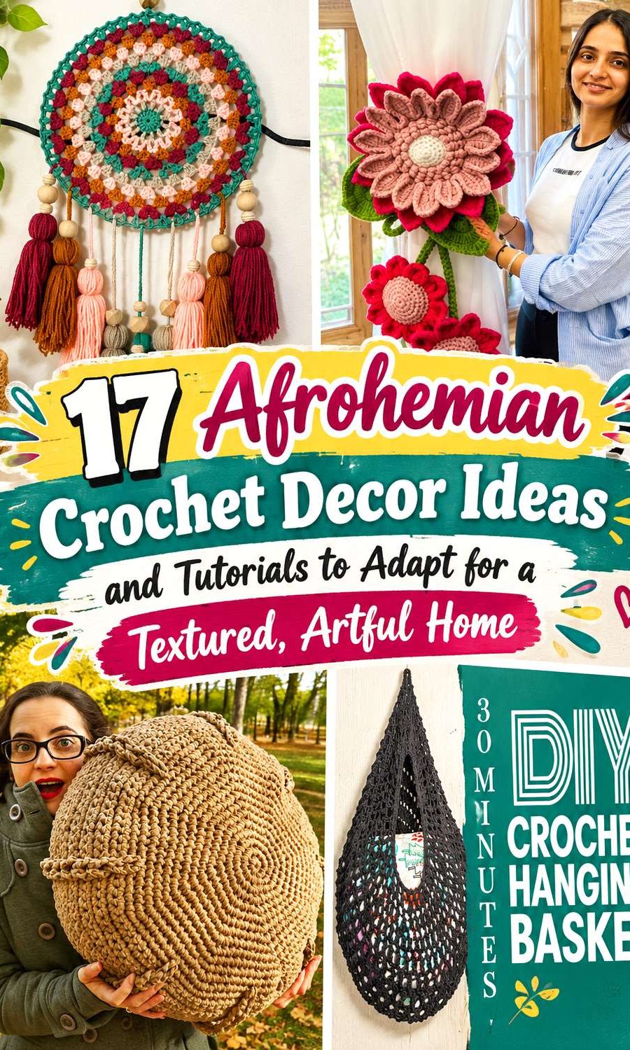 Afrohemian Crochet Decor Ideas and Tutorials to Adapt for a Textured, Artful Home