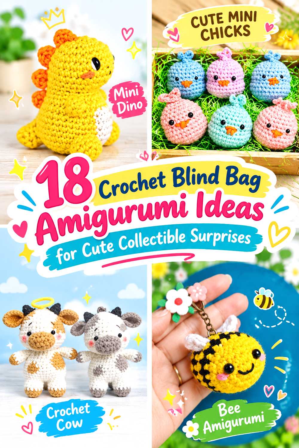 Crochet Blind Bag Amigurumi Ideas for Cute Collectible Surprises