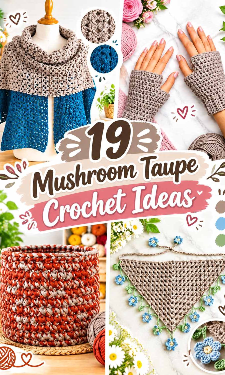 19 Mushroom Taupe Crochet Ideas