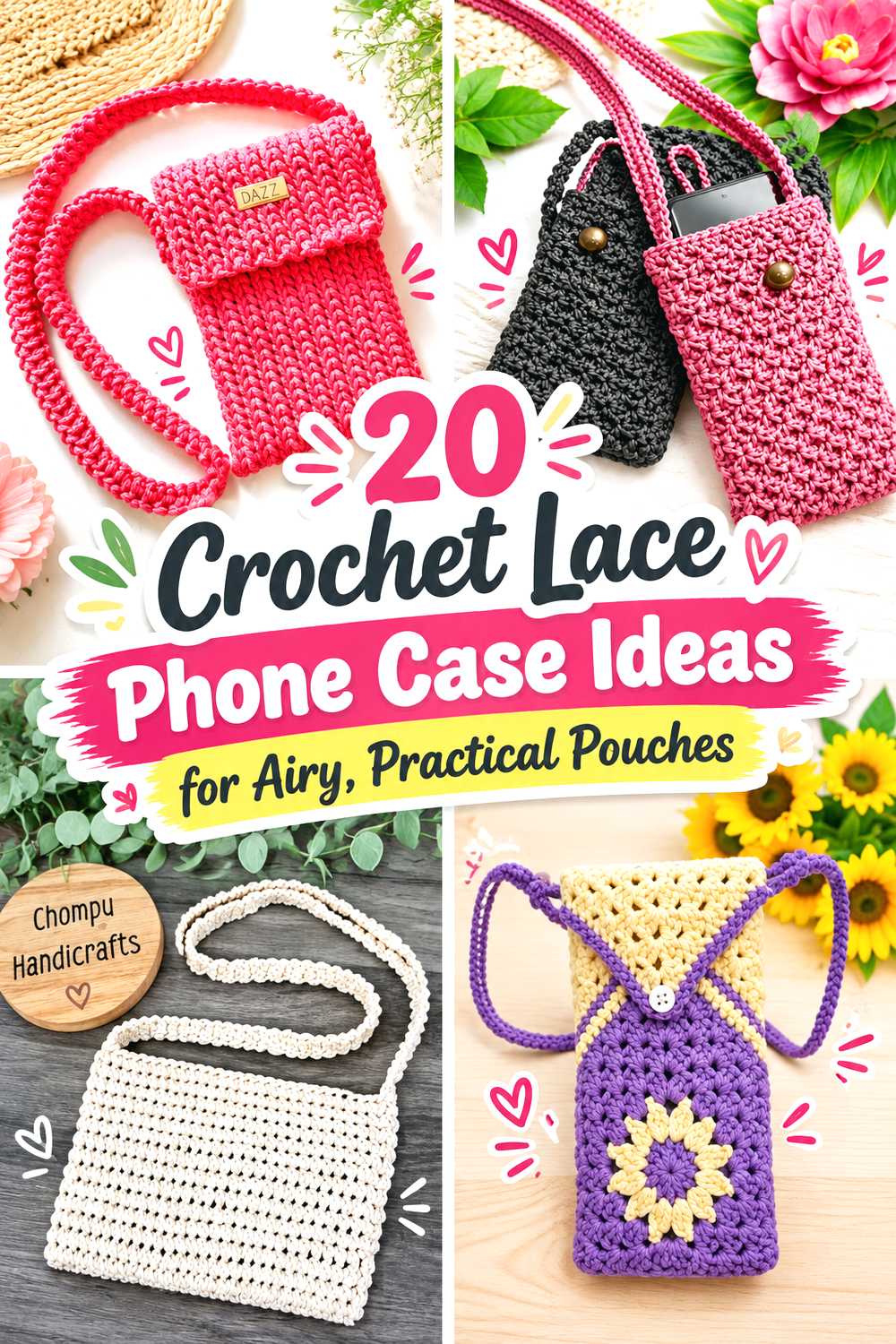 Crochet Lace Phone Case Ideas for Airy, Practical Pouches