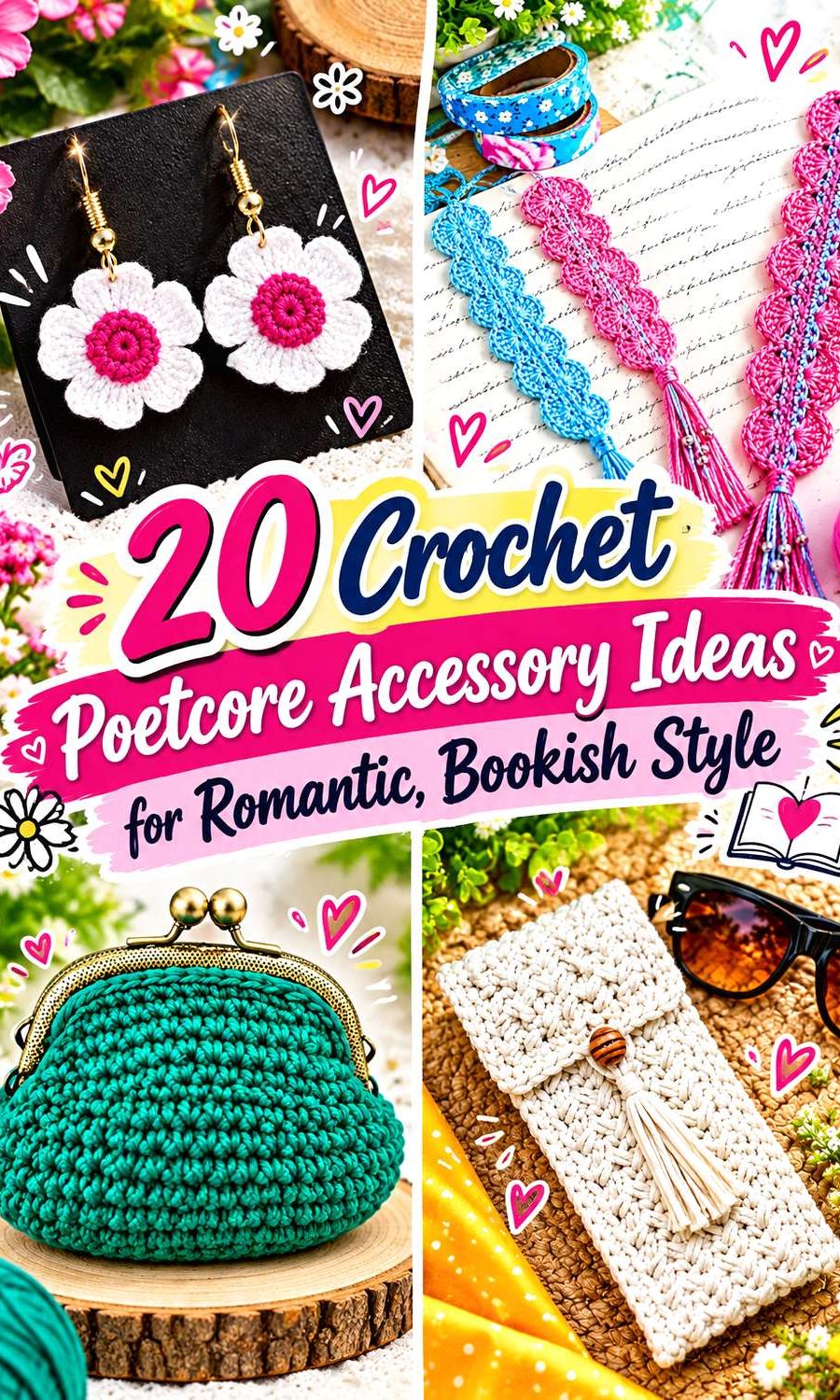 Crochet Poetcore Accessory Ideas for Romantic, Bookish Style