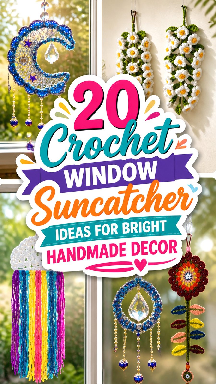 Crochet Window Suncatcher Ideas for Bright Handmade Decor