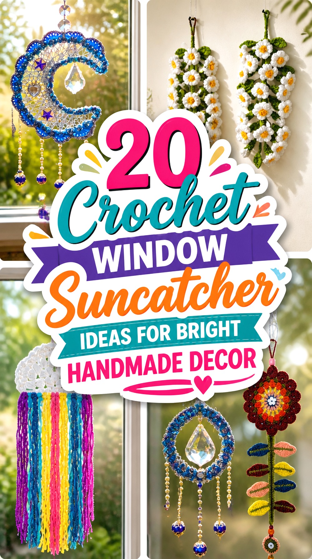 Crochet Window Suncatcher Ideas for Bright Handmade Decor