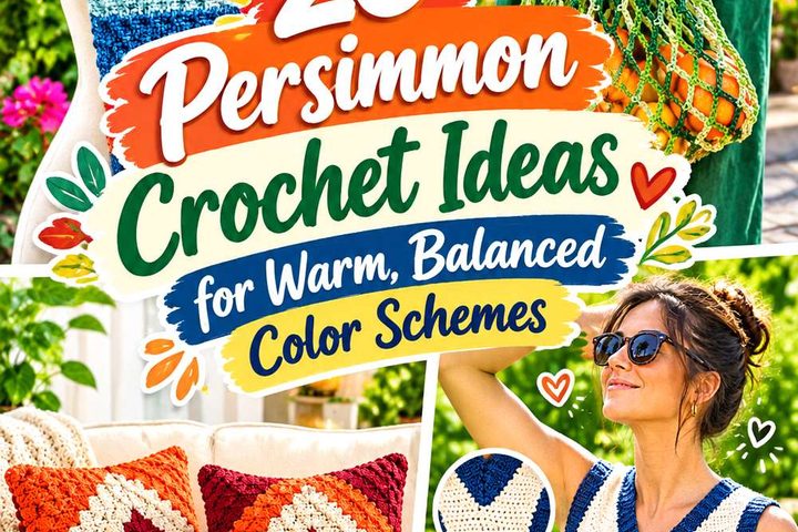 Persimmon Crochet Ideas for Warm, Balanced Color Schemes