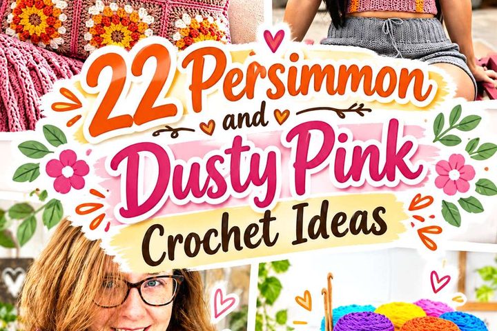 Persimmon and Dusty Pink Crochet Ideas