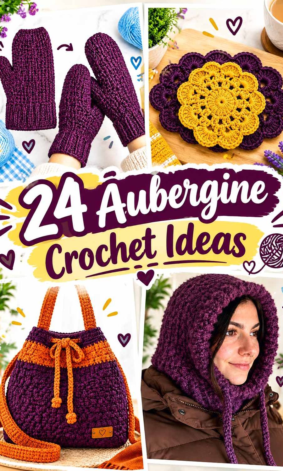 25 Aubergine Crochet Ideas