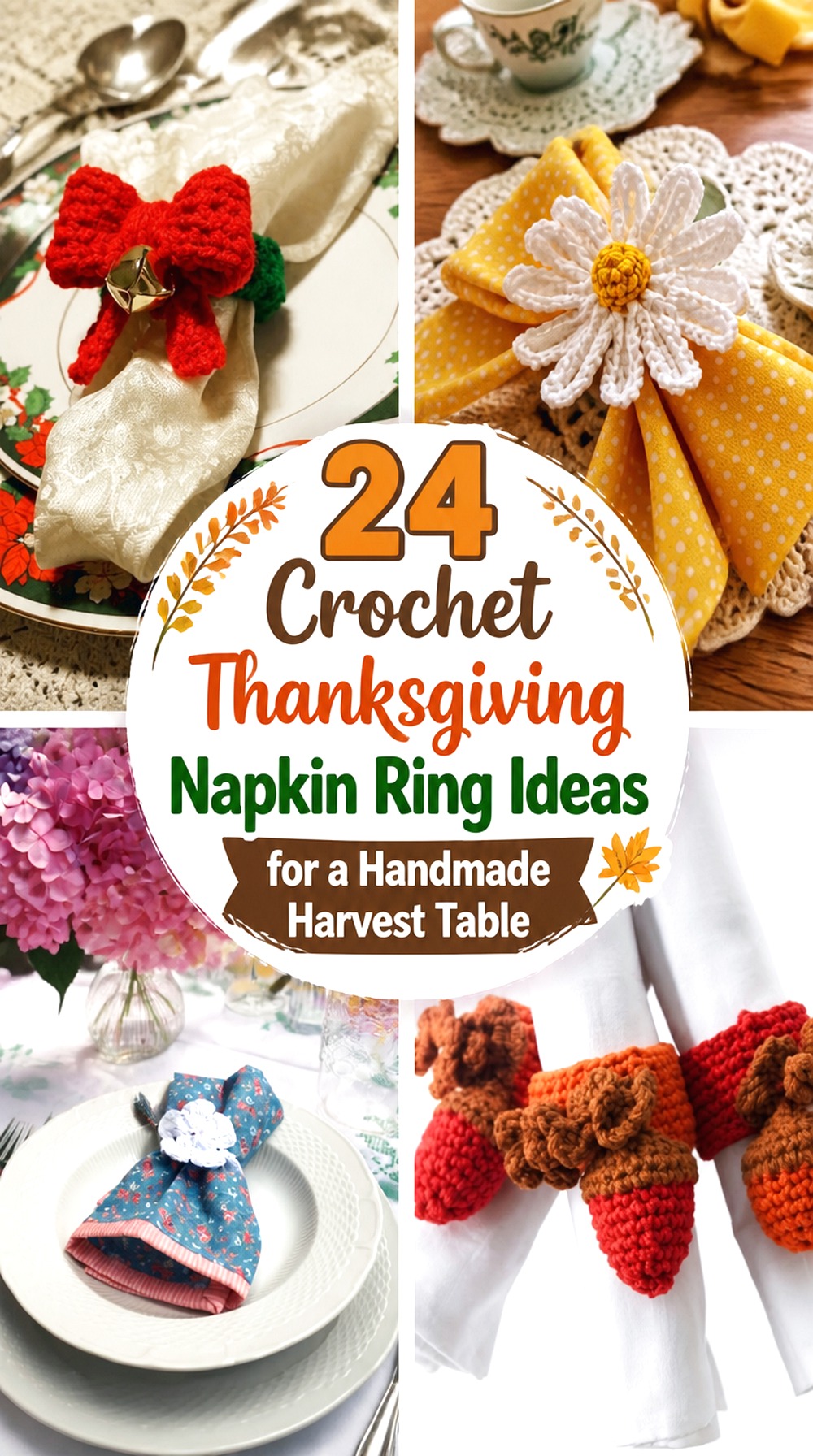 Crochet Thanksgiving Napkin Ring Ideas for a Handmade Harvest Table