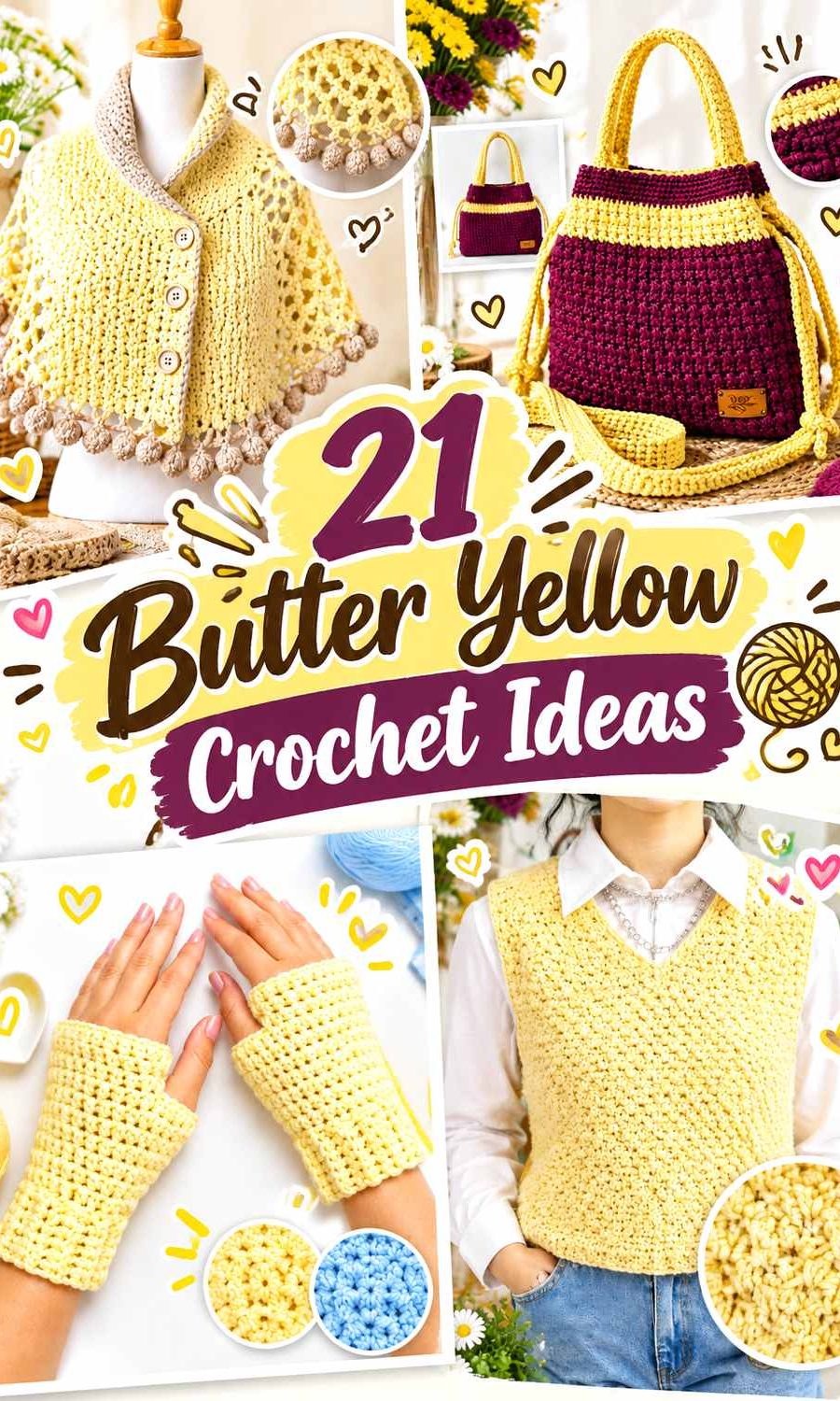 30 Butter Yellow Crochet Ideas