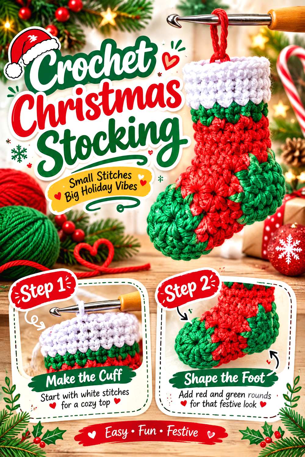 Crochet Christmas Stocking