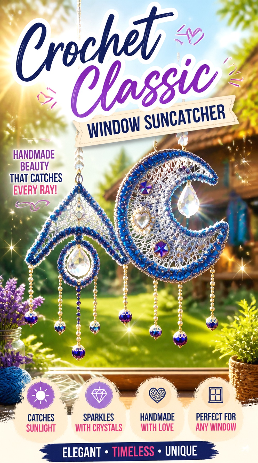 Crochet Classic Window Suncatcher
