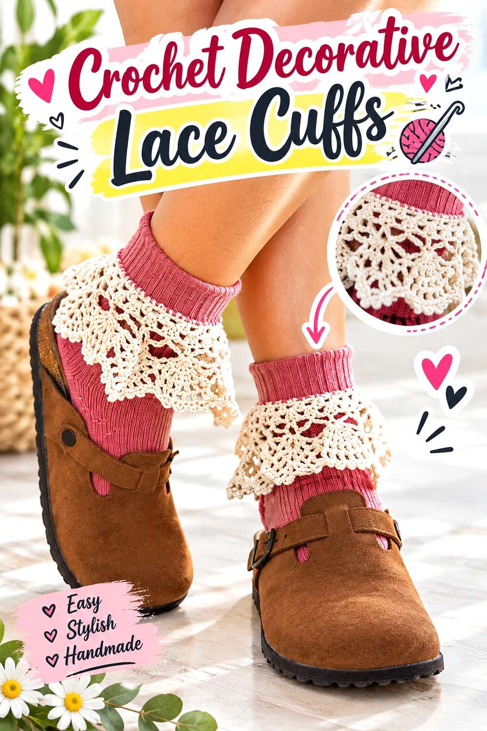 Crochet Decorative Lace Cuffs