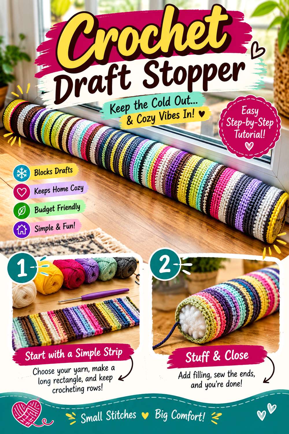 Crochet Draft Stopper