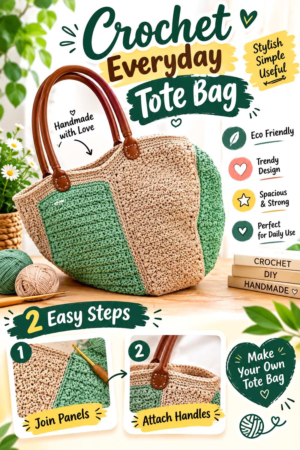 Crochet Everyday Tote Bag