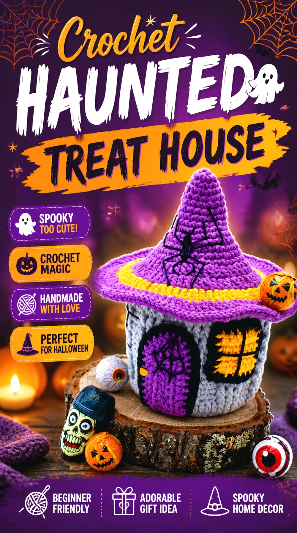 Crochet Haunted Treat House