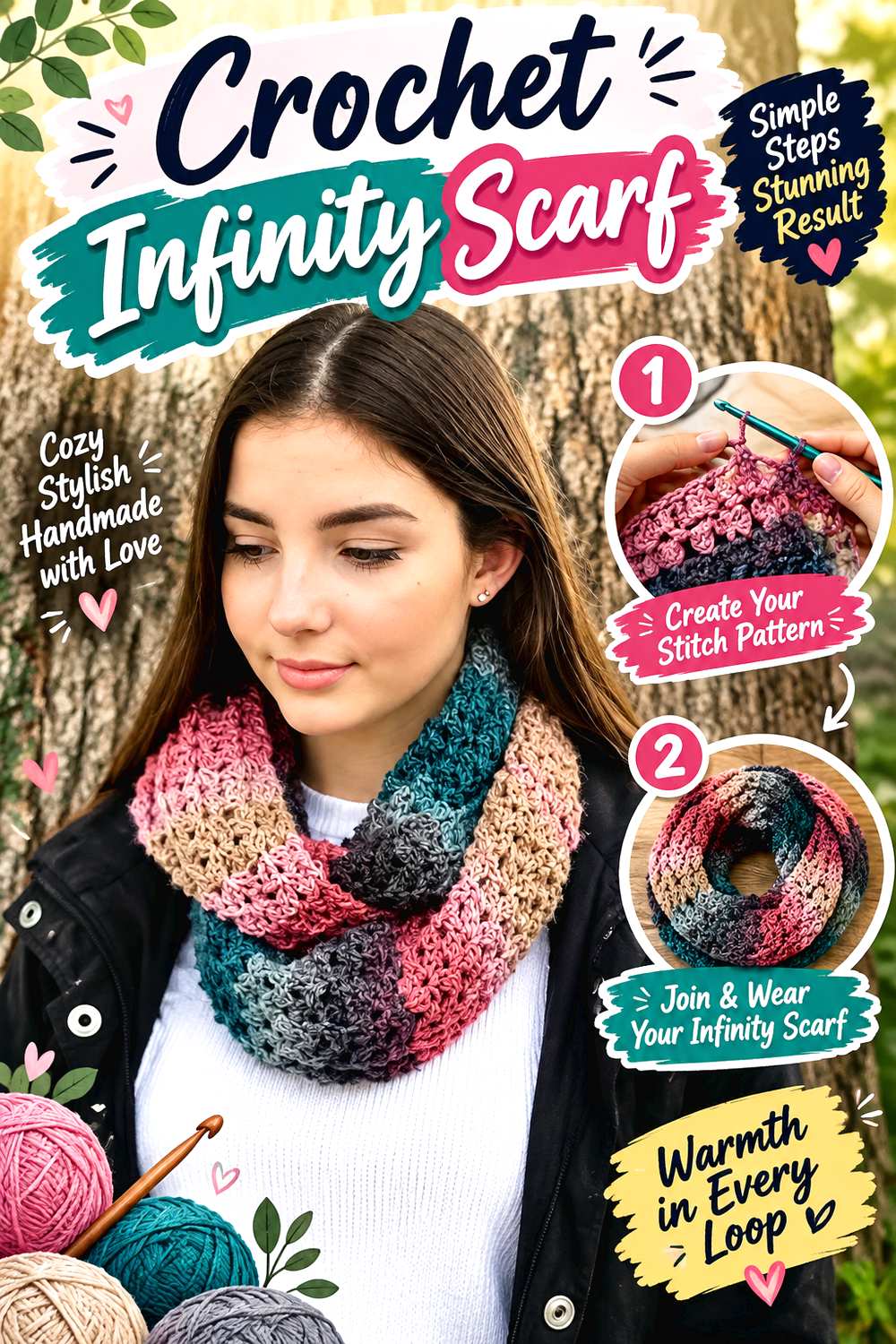 Crochet Infinity Scarf