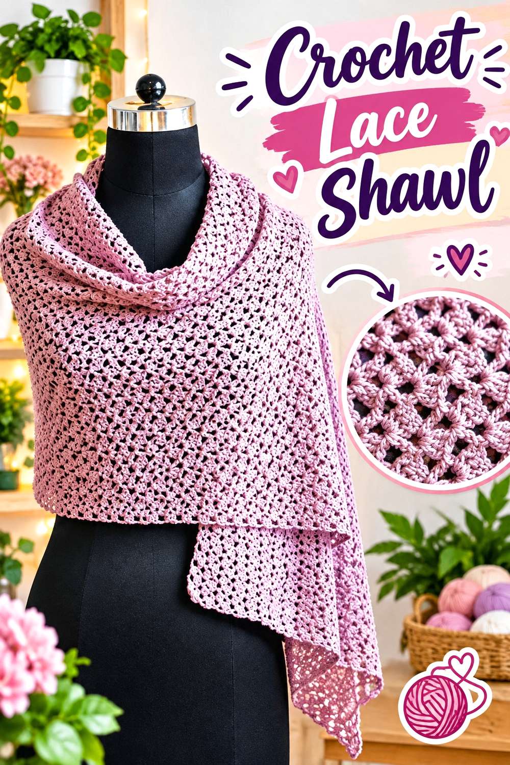 Crochet Lace Shawl