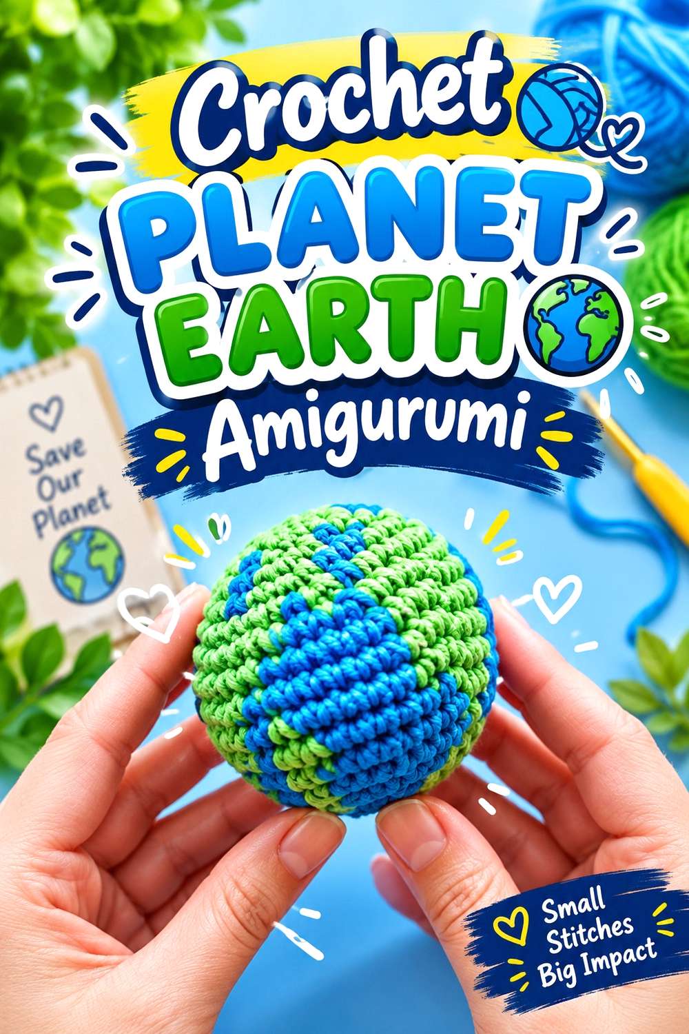 Crochet Planet Earth Amigurumi