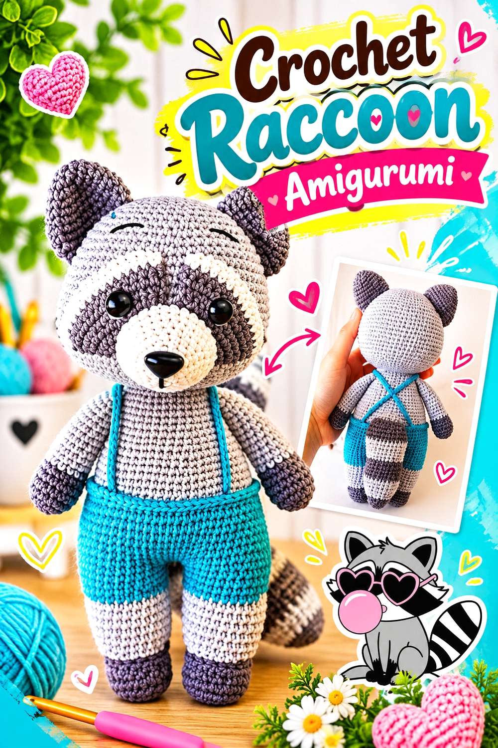 Crochet Raccoon Amigurumi