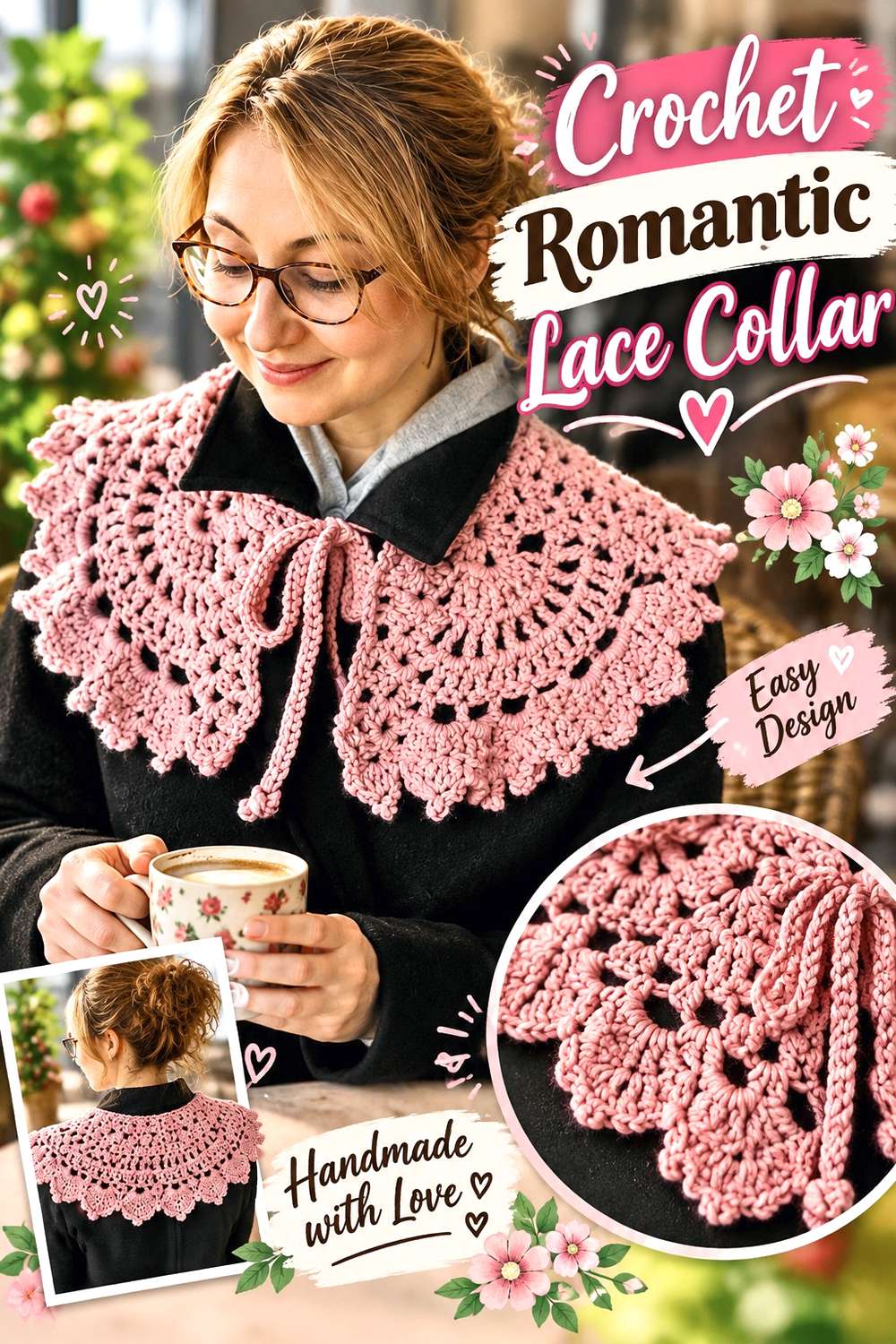 Crochet Romantic Lace Collar