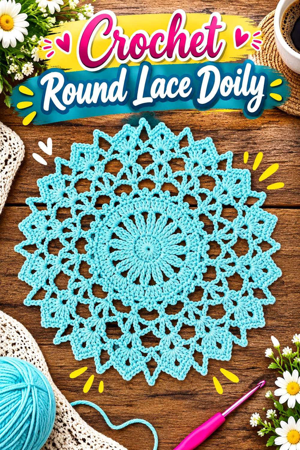 Crochet Round Lace Doily