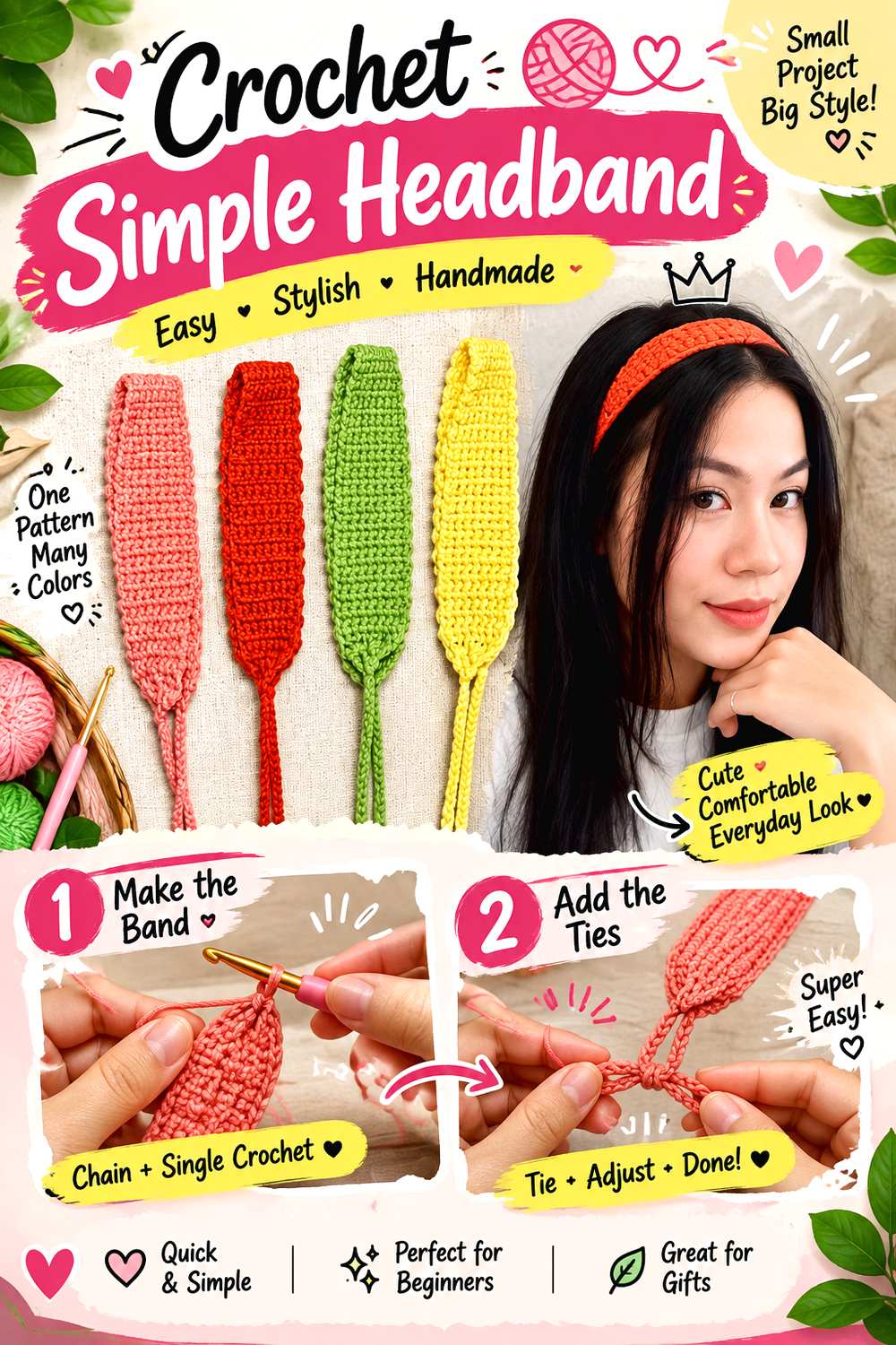 Crochet Simple Headband
