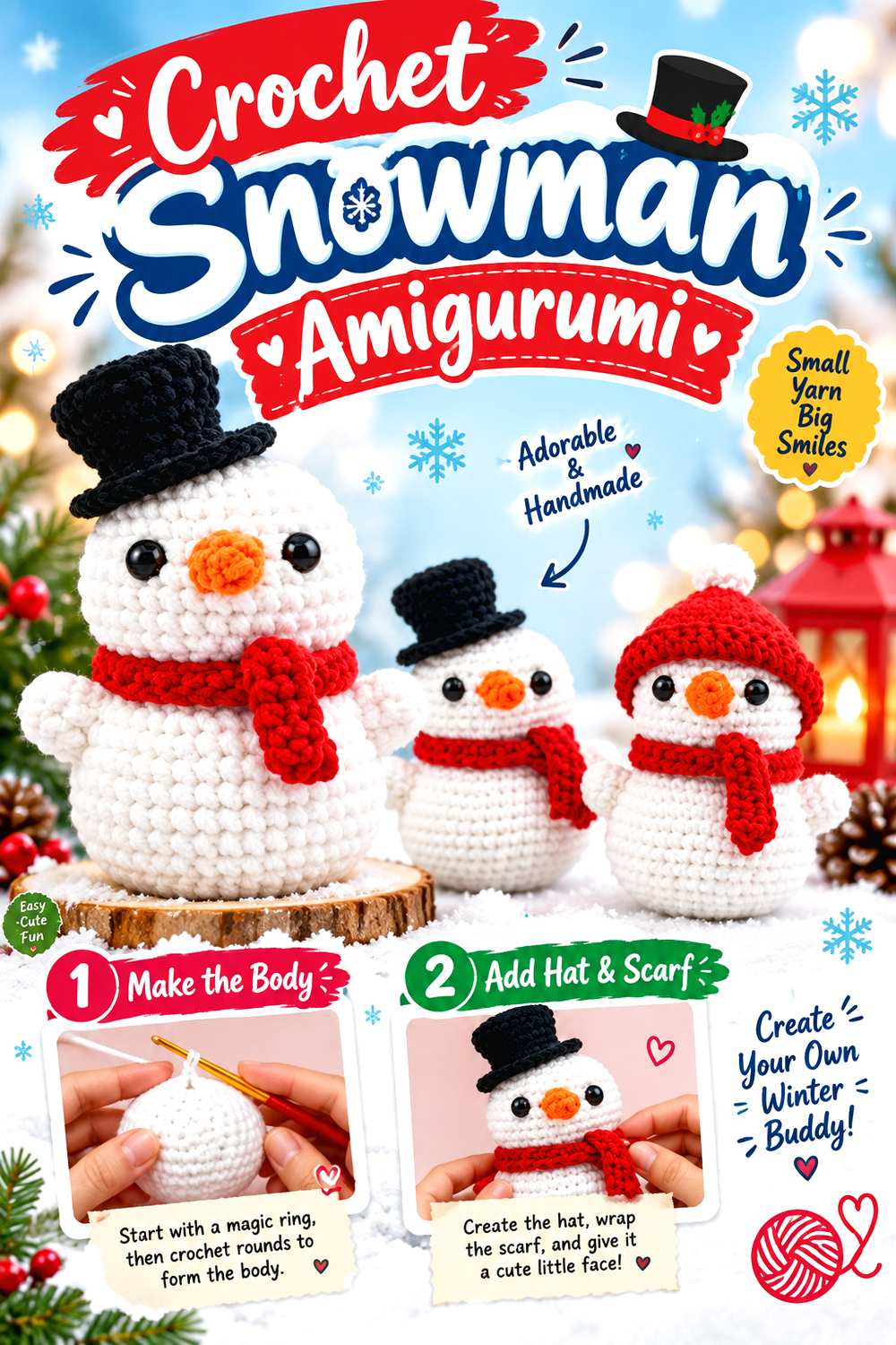 Crochet Snowman Amigurumi