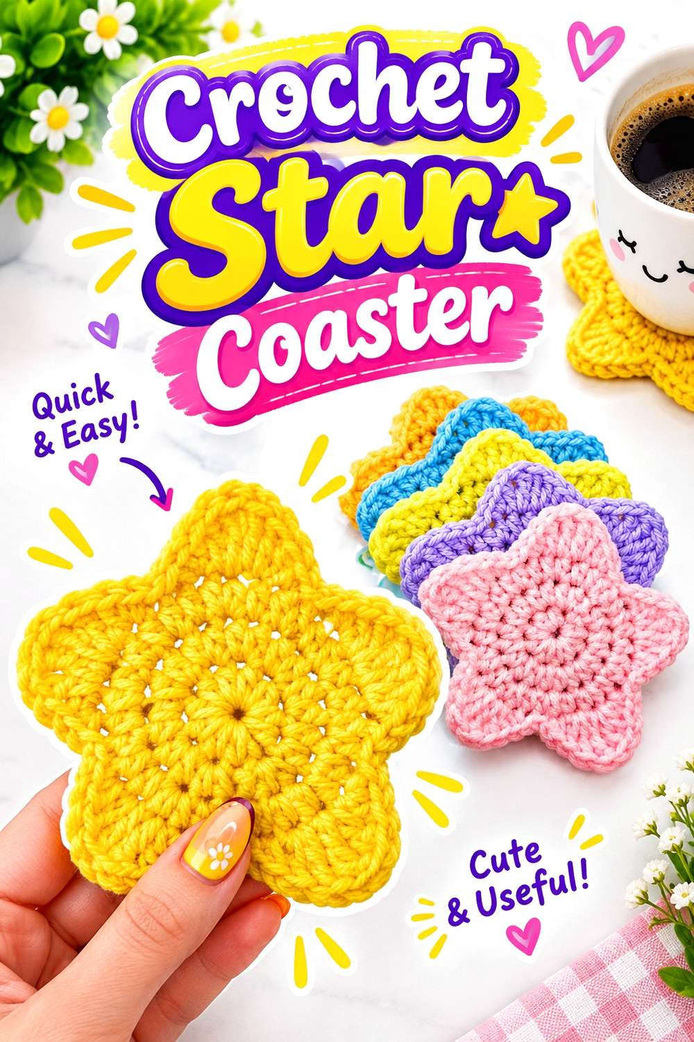 Crochet Star Coaster