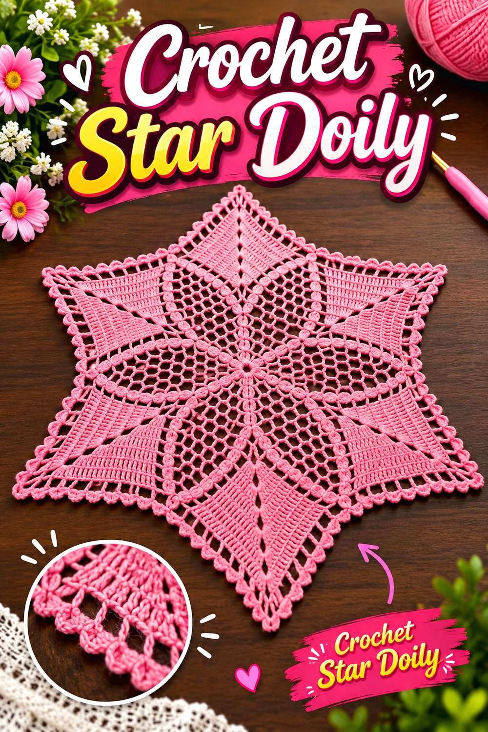 Crochet Star Doily