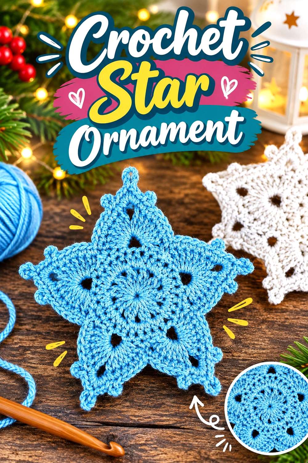 Crochet Star Ornament