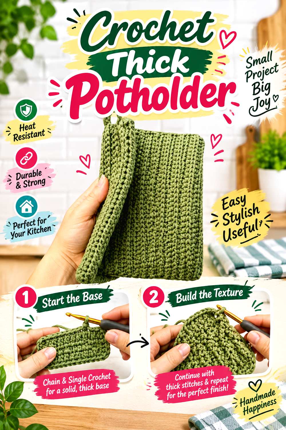 Crochet Thick Potholder