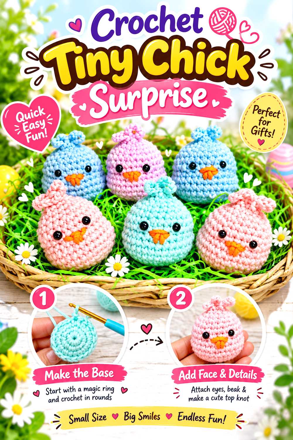 Crochet Tiny Chick Surprise