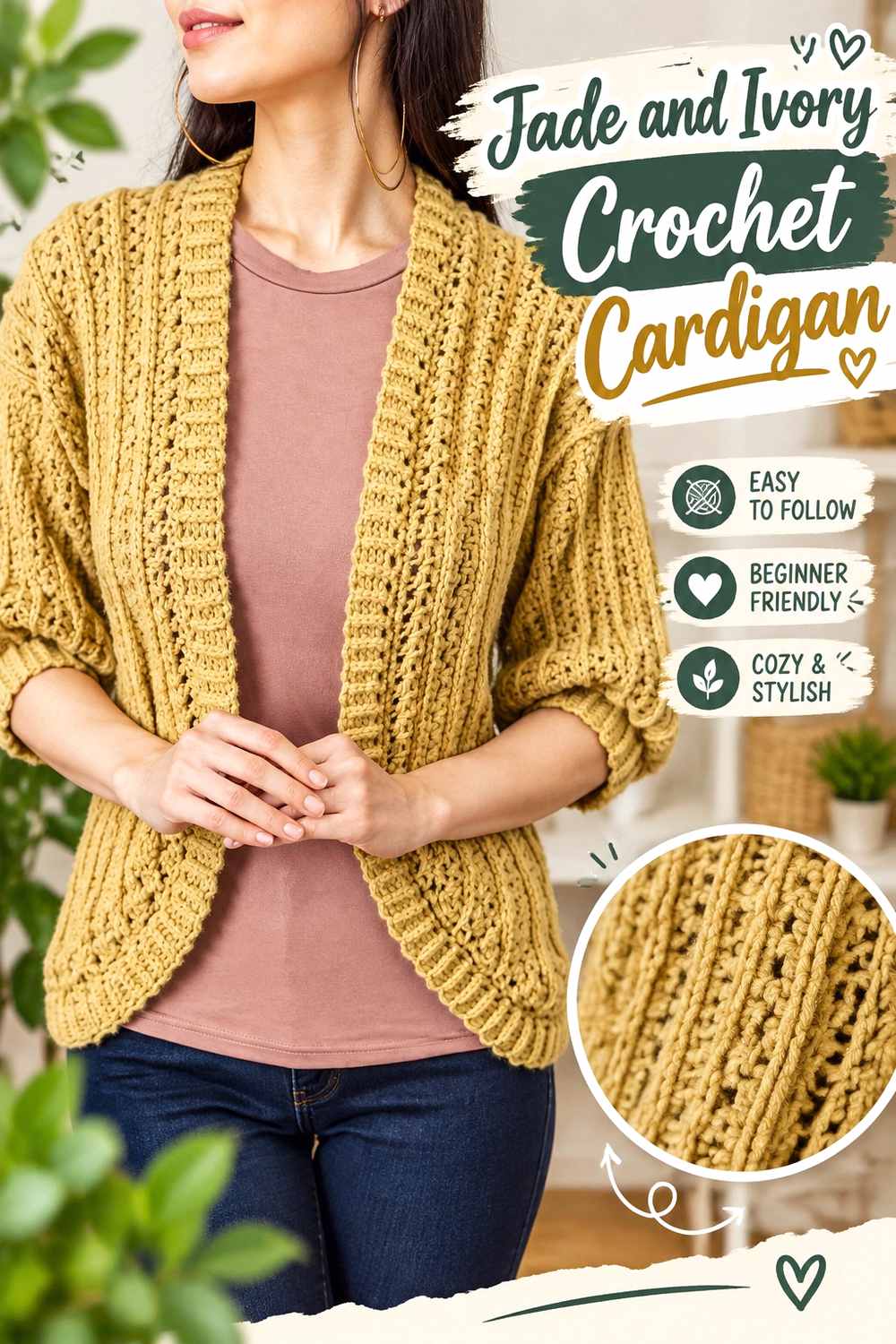 1. Jade And Ivory Crochet Cardigan