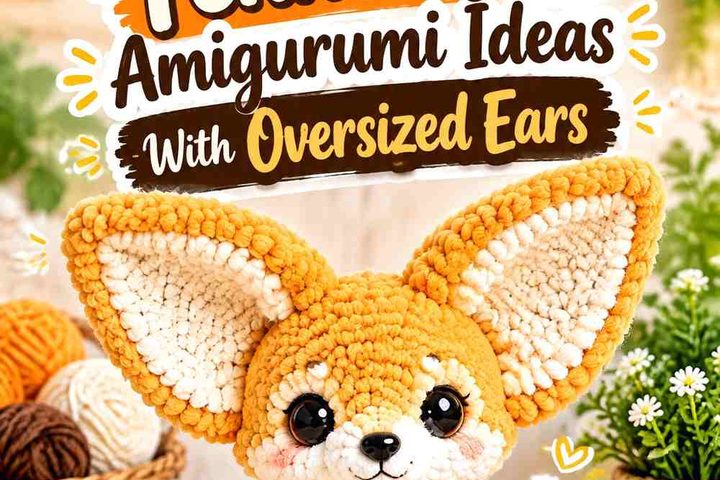 Crochet Fennec Fox Amigurumi Ideas With Oversized Ears