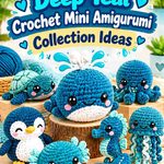 11 Deep Teal Crochet Mini Amigurumi Collection Ideas