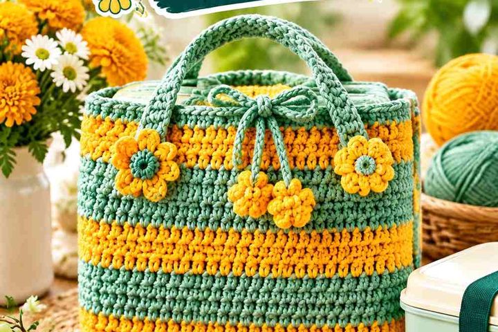 13 Celadon & Marigold Crochet Bento Box Sleeve Ideas