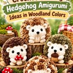 Crochet Chubby Hedgehog Amigurumi Ideas in Woodland Colors