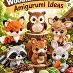 Crochet Tiny Woodland Creature Amigurumi Ideas in Woodland Colors