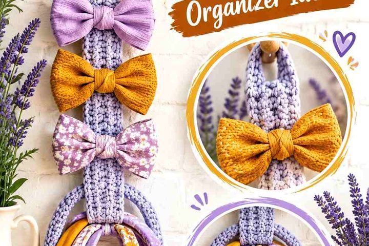 Iced Lavender & Burnt Honey Crochet Headband Organizer Ideas