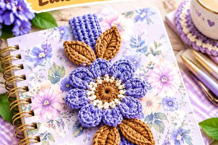 Periwinkle & Toffee Crochet Planner Elastic Band Ideas