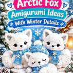 Crochet Arctic Fox Amigurumi Ideas With Winter Details and Icy Color Schemes