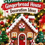 Crochet Christmas Gingerbread House Decoration Ideas
