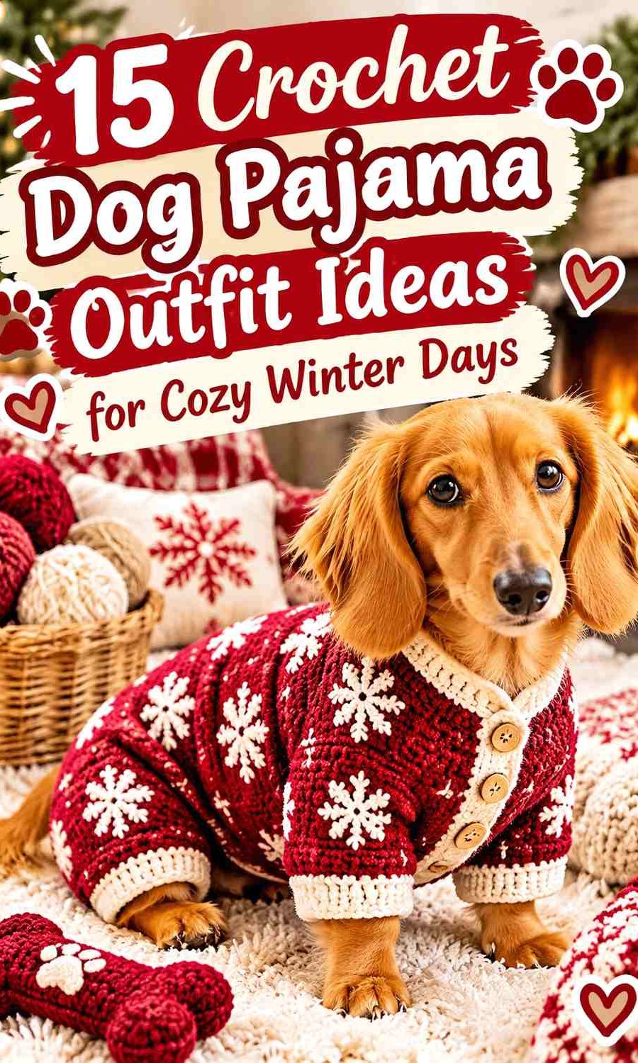 Crochet Dog Pajama Outfit Ideas for Cozy Winter Days