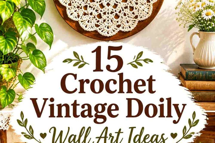 Crochet Vintage Doily Wall Art Ideas with Charming Color Schemes