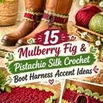 Mulberry Fig & Pistachio Silk Crochet Boot Harness Ideas