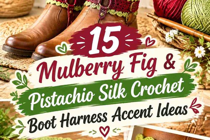 Mulberry Fig & Pistachio Silk Crochet Boot Harness Ideas