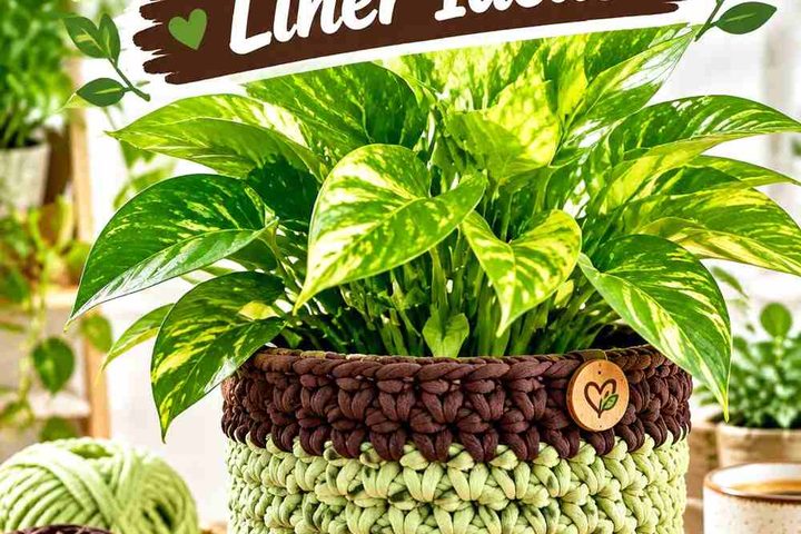 15 Wasabi & Espresso Crochet Plant Basket Liner Ideas