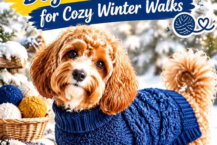 Crochet Cable Knit Dog Sweater Ideas for Cozy Winter Walks