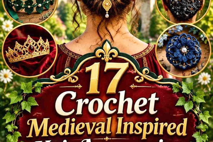 Crochet Medieval Inspired Hair Accessories Ideas in Rich Heritage Colors
