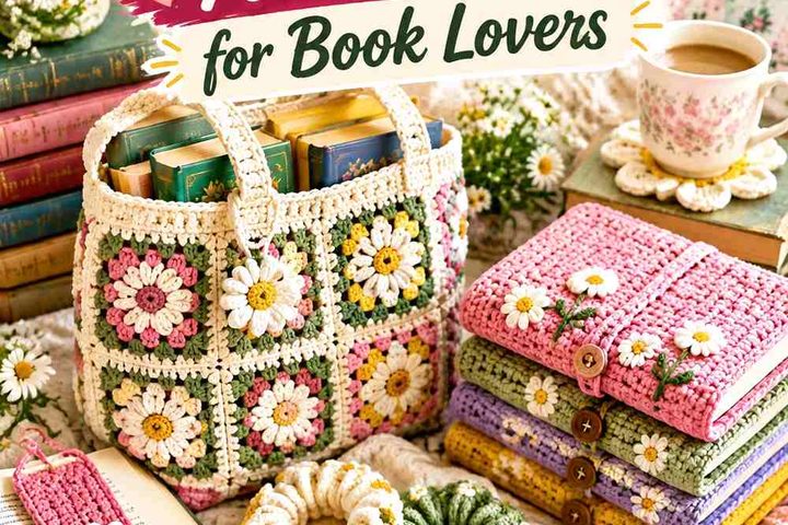 Crochet Poetcore Accessories for Book Lovers
